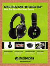 2010 SteelSeries Spectrum 5XB For Xbox 360 Original Ad / Retro Wall Art v2