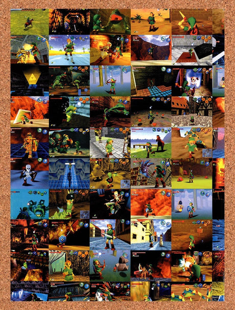 1998 Zelda Ocarina Of Time N64 Original Advertisement / Retro Promo v2