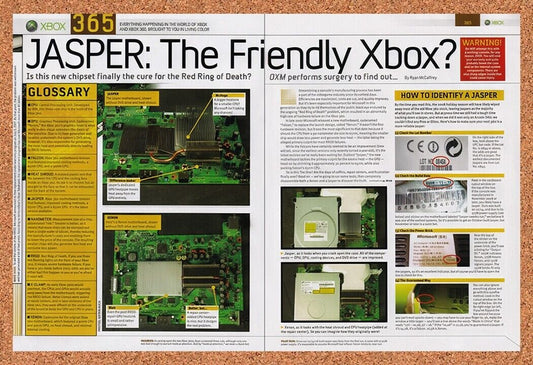 2008 Microsoft Xbox 360 Jasper Vs Xenon Motherboard Original Ad / Wall Art v1