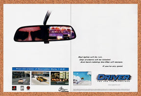 1999 Driver You Are The Wheelman PS1 Original Advertisement / Retro Promo v8