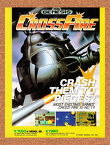 1991 Crossfire Genesis Original Advertisement / Retro Promo v1