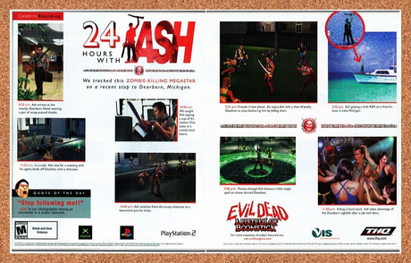 Evil Dead Fistful Of Boomstick Xbox Original 2003 Ad Authentic Video Game Promo