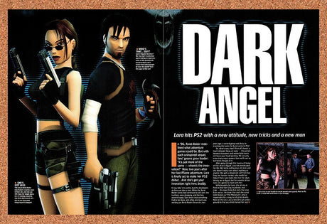 2002 Tomb Raider Angel Of Darkness PS2 Original Advertisement / Retro Promo vr3