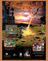 Disciples Sacred Lands PC Original 1999 Ad Authentic Video Game Promo v2