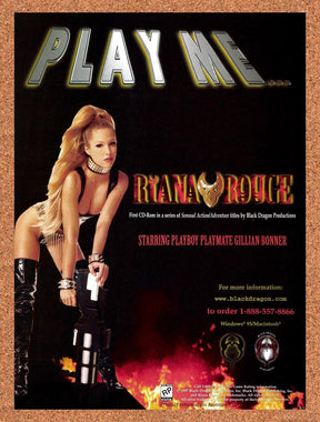 1998 Ryana Rouge Adult CD-ROM Adventure Original Advertisement / Retro Promo v1