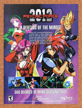 2000 Psychic Force 2013 Dreamcast Original Advertisement / Retro Wall Art v1