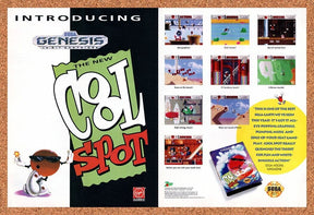 Cool Spot Genesis Original 1993 Vintage Ad - 7up Video Game Promo