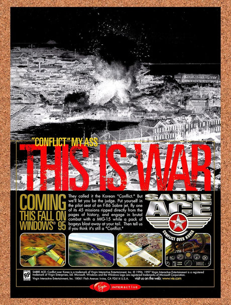 1997 Sabre Ace PC Original Advertisement / Retro Promo v1