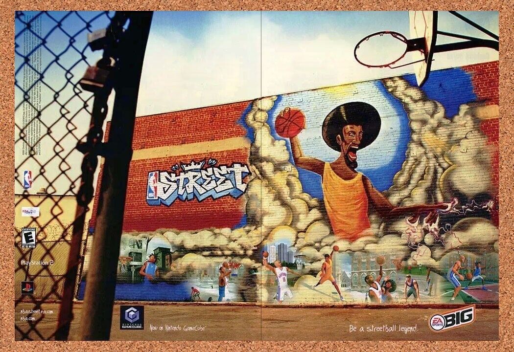 NBA Street GameCube Original 2005 Ad Authentic Nintendo Video Game Promo