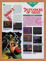 1992 Defenders Of Oasis Game Gear Original Advertisement / Retro Promo vr2