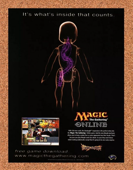 Magic The Gathering Online PC Original 2004 Ad Authentic Video Game Promo v1