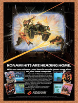 1988 Konami Commodore 64 Arcade Games Original Advertisement / Retro Wall Art v1
