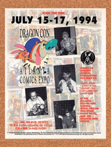 1995 Dragon Con Atlanta Comics Expo. Ad Original Ad / Retro Wall Art v1