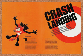 Crash Bandicoot PS1 Original 2003 Ad Authentic Video Game Review Art Promo