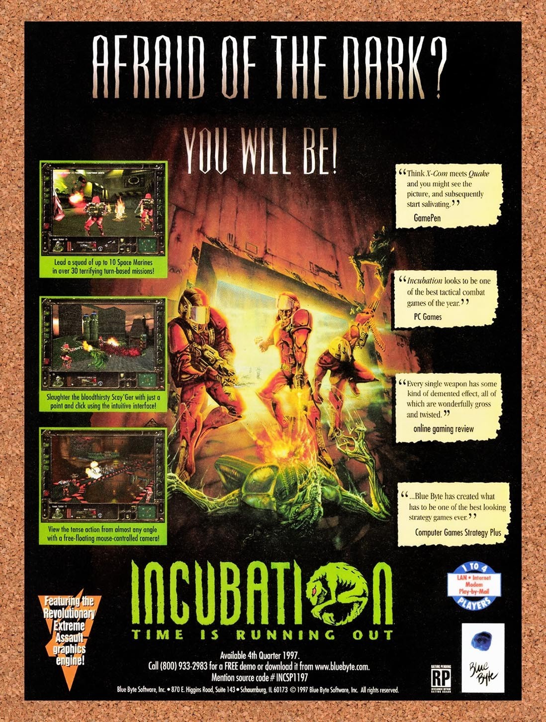 1997 Incubation Time Is Running Out PC Original Advertisement / Retro Promo v5