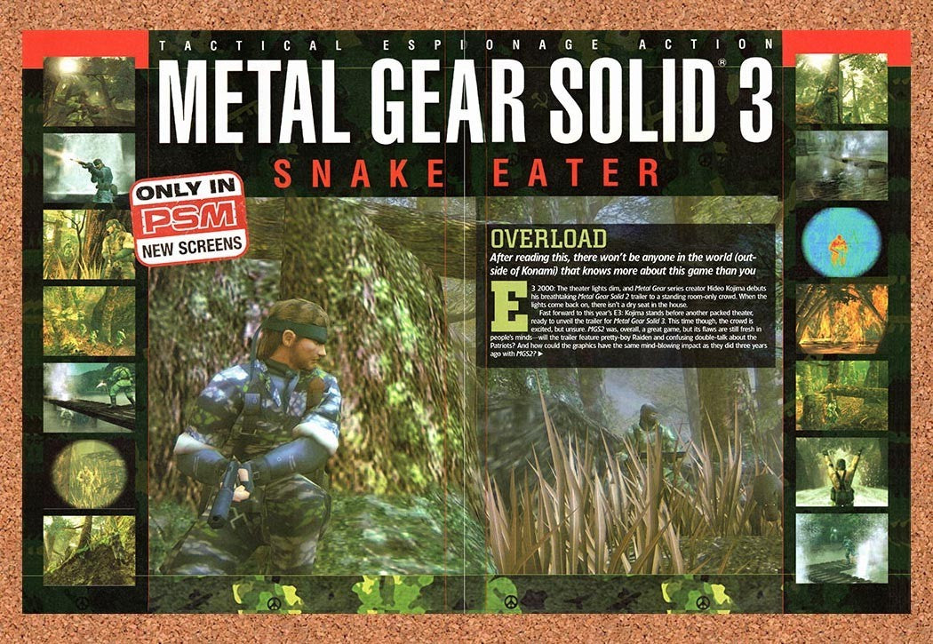 2003 Metal Gear Solid 3 Snake Eater PS2 Original Advertisement / Retro Promo vr5