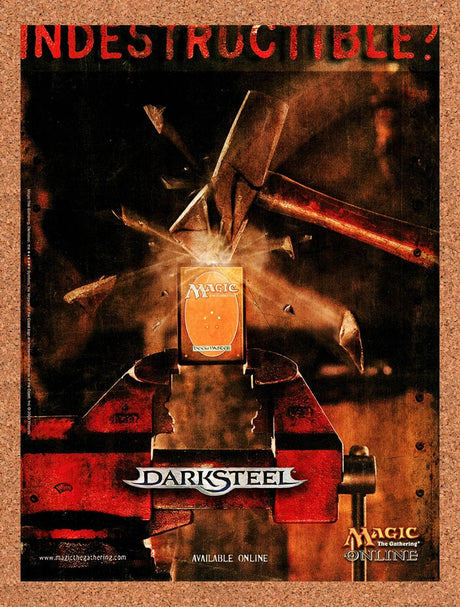 2004 Magic The Gathering Online Darksteel PC Original Ad / Retro Wall Art v1