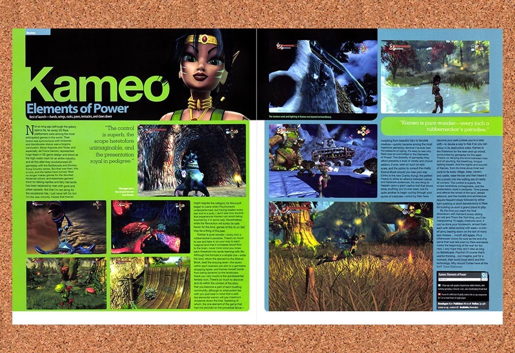 2006 Kameo Elements Of Power Xbox Original Advertisement / Retro Promo vr1
