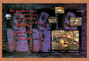 1996 Twisted Metal PS1 Original Advertisement / Retro Promo v1