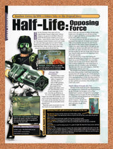 1999 Half-Life Opposing Force PC Original Advertisement / Retro Promo vr1