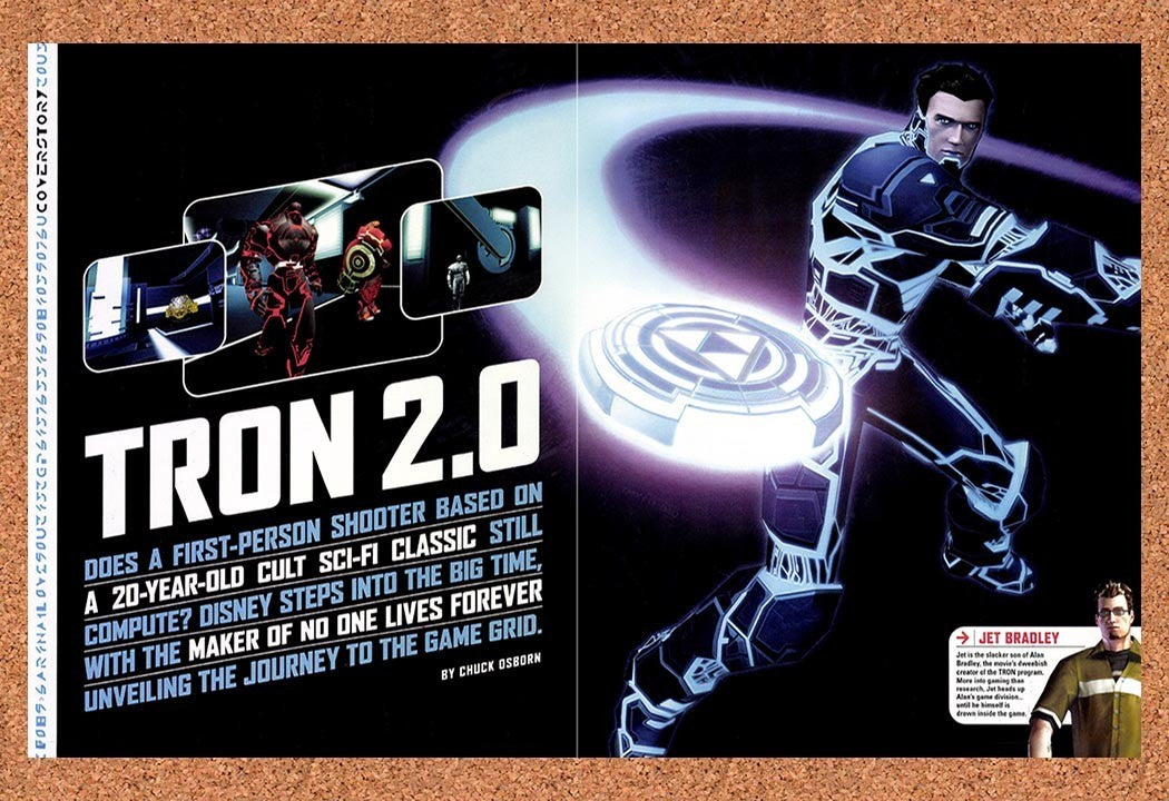 2002 Tron 2.0 PC Original Advertisement / Retro Promo vr1