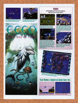 1994 Ecco The Dolphin The Tides Of Time Sega CD Original Ad / Promo vr1