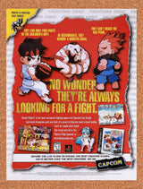 1998 Capcom Fighters Edge Original Advertisement / Retro Wall Art v7