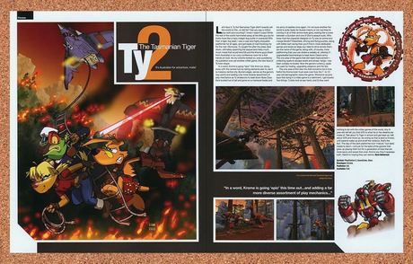 2004 Ty The Tasmanian Tiger 2 PS2 Original Advertisement / Retro Promo v1