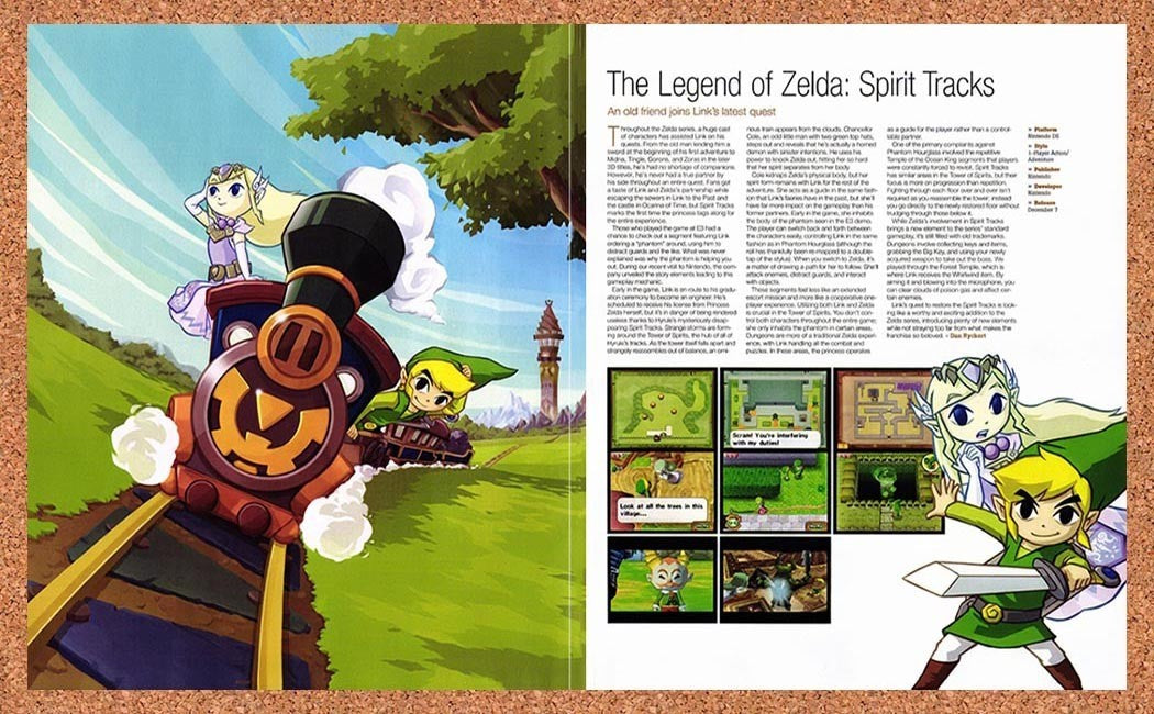 2009 Legend Of Zelda Spirit Tracks DS Original Advertisement / Retro Promo vr1
