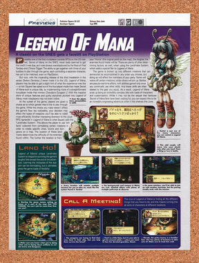 2000 Legend Of Mana First Look Original Advertisement / Retro Promo vr2