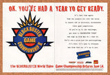 1996 Blockbuster World Game Championships Original Ad / Retro Wall Art v1