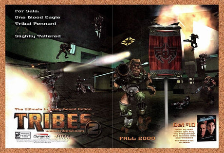 2000 Tribes 2 Get $10 Frequency DVD Original Advertisement / Retro Wall Art v7