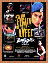 1995 Street Fighter Movie Saturn Original Advertisement / Retro Promo v4