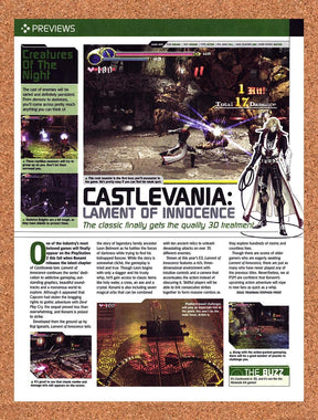 2003 Castlevania Lament Of Innocence PS2 Original Advertisement / Promo vr1