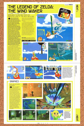 Legend Of Zelda Wind Waker GameCube Original 2003 Ad Authentic Game Art Promo