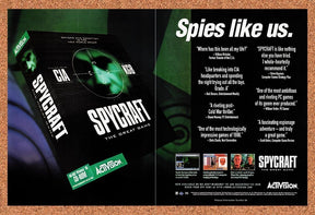 1996 Spycraft The Great Game PC Original Advertisement / Retro Promo v8