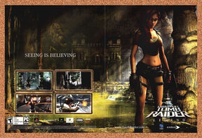 Original 2006 Tomb Raider Legend PC Vintage Ad - Video Game Promo Wall Art 5