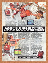 1987 Street Sports Baseball Apple II Original Advertisement / Retro Wall Art v1