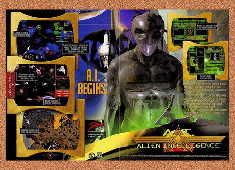1998 AI Alien Intelligence PC Original Advertisement / Retro Promo v4