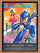 Mega Man 4 IV NES Original 1992 Ad Authentic Capcom Nintendo Video Game Promo v1