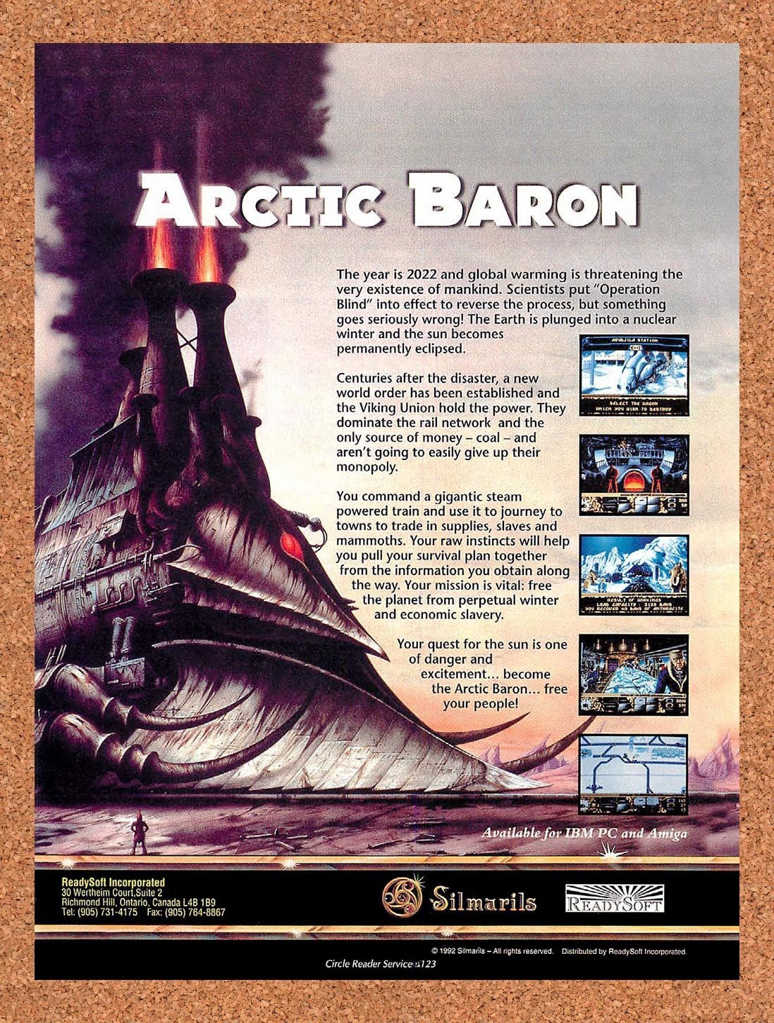 1994 Arctic Baron IBM Original Advertisement / Retro Promo v1