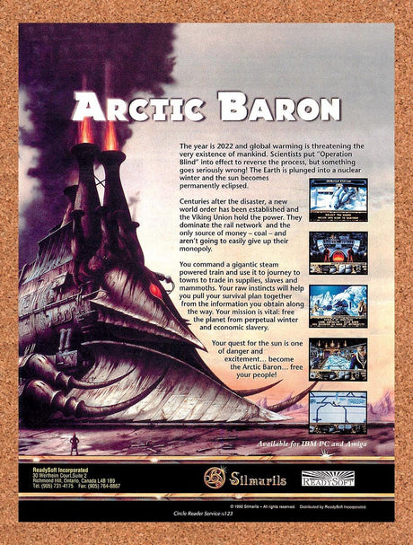1994 Arctic Baron IBM Original Advertisement / Retro Promo v1