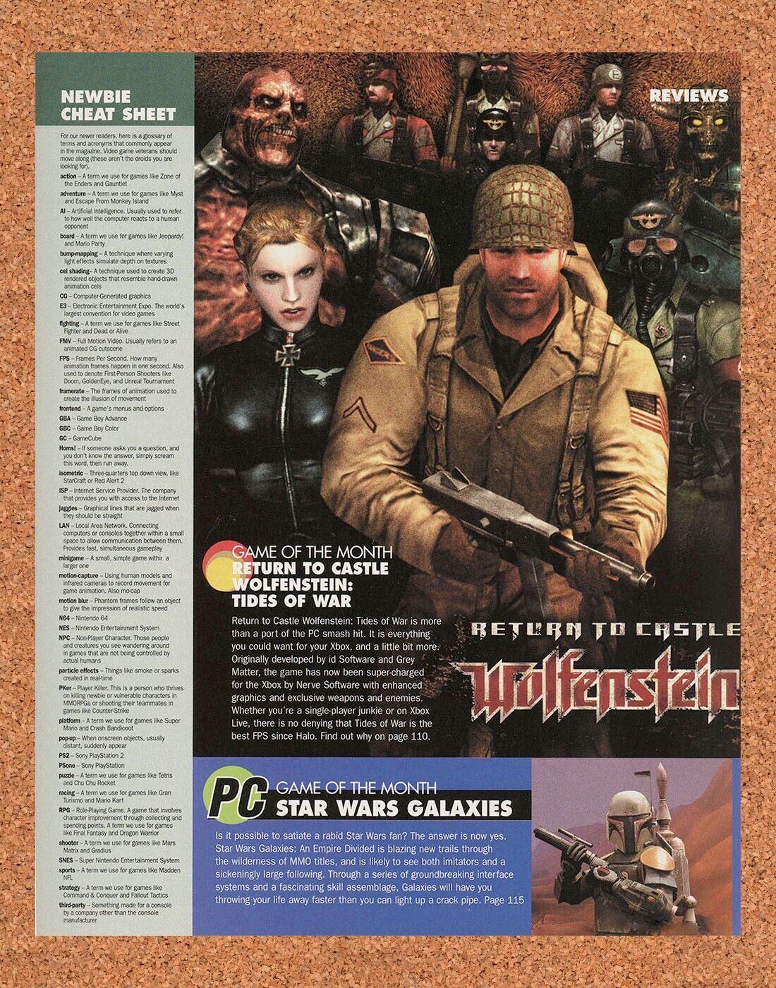 Return To Castle Wolfenstein Xbox Original 2004 Ad Authentic Video Game Promo v2