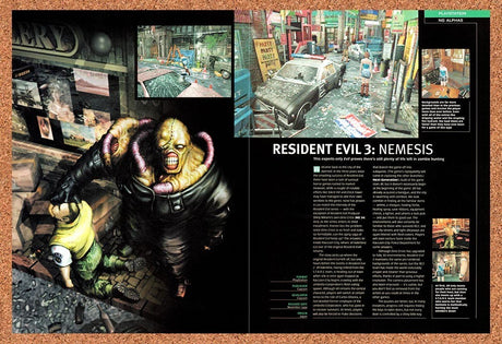 1999 Resident Evil 3 Nemesis PS1 Original Advertisement / Retro Promo vr3
