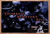 1999 Resident Evil 2 PC Original Advertisement / Retro Wall Art v7