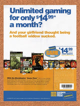 2004 Blockbuster Game Pass Unlimited Gaming Original Advertisement / Promo v1