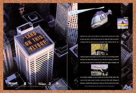 1997 Flight Simulator 98 PC Original Advertisement / Retro Promo v1