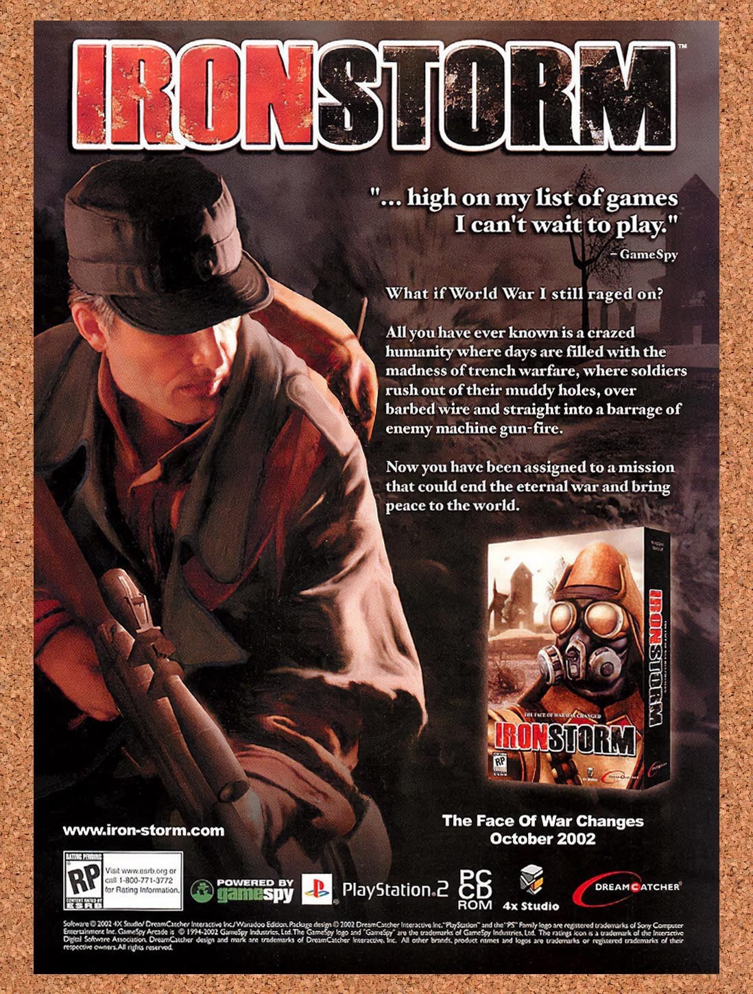 2002 Iron Storm PC Original Advertisement / Retro Promo v5
