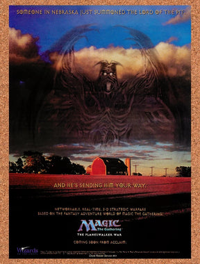 1996 Magic The Gathering The Planeswalker War PC Original Ad / Promo v1