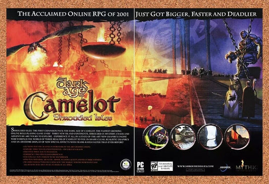 Dark Age Of Camelot Shrouded Isle PC Original 2004 Ad Authentic Video Game Promo